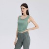 Women's Rib-Knit Draped Tank Top - Wild Fable™ Sage Green - 3 of 4