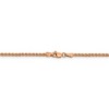 Black Bow Jewelry 1.8mm 14k Rose Gold Solid Diamond Cut Spiga Chain Necklace - 3 of 4