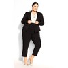 Women's Plus Size Piping Praise Jacket - black | CITY CHIC - 4 of 4