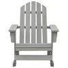 Garden Rocking Chair Grey Hardwood Standard Durable vidaXL - 2 of 4