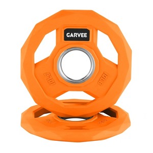 2 Inch Bumper Weight Plate, Rubber Coated Weight Plate for Home Gym, Cast Iron Barbell Weight Plate for Strength Training Weightlifting - 1 of 4
