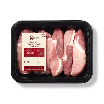 Boneless Country-Style Pork Ribs - price per lb - Good & Gather™