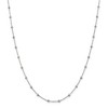 Black Bow Jewelry 1.15mm, Sterling Silver Diamond Cut Fancy Beaded Chain Necklace - 3 of 4