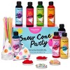 Thoughtfully Gourmet, Snow Cone Party Gift Set, Includes Ingredients for 20 Snow Cones, 8 Flavored Syrups, Toppings, and Paper Cups, Set of 20 - 2 of 4