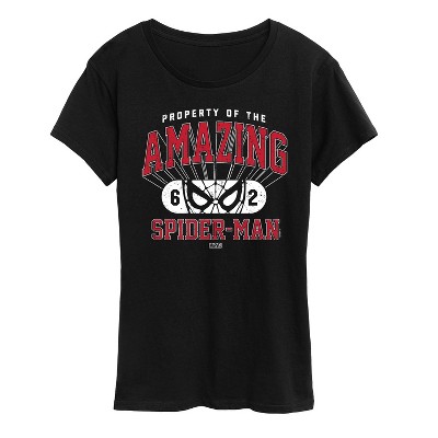 Women's Marvel Property Of Spider Man Short Sleeve Graphic T-Shirt - Black - 4X