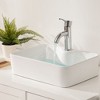 ONWITH 19"x15" White Ceramic Rectangular Vessel Bathroom Sink - 3 of 4