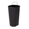 Honey-Can-Do 30L Soft Close Stainless Steel Step Trash Can: Indoor Pedal-Operated Kitchen Bin, Silver, 7.92 Gallon Capacity - 4 of 4