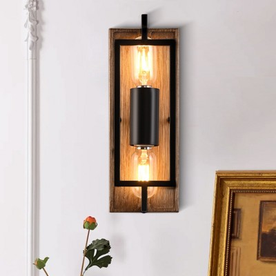 Bella Depot 2-Light Wood Wall Light