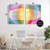 Stupell Industries Oblique Neon Flare 2pc Canvas Art Set - 3 of 4