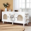 Sideboard Buffet Cabinet with Drawer and Storage, Wooden Console Cabinet with Hooks and Adjustable Design for Living Room, Dining Room, Entryway - 3 of 4