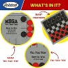 Bolaball 3-in-1 Giant Checkers and Tic Tac Toe Game, 26"x26" Reversible Mat with 24 Chips - 4 of 4