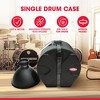SKB 12" x 12" Tom Case with Padded Interior, D-Shaped Drum Design, and Molded in Feet for Upright Positioning and Stability, Black - 2 of 4