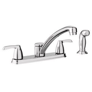 Moen Adler Two Handle Chrome Kitchen Faucet Side Sprayer Included - 1 of 1