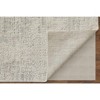 Gray And Ivory Abstract Hand Woven Distressed Area Rug - 4 of 4