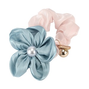 Unique Bargains Women's Fashion Elegant Flowers Hair Scrunchies 1 Pc - 1 of 3
