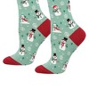 Socksmith 15.0 Inch Winter Snowman Christmas Socks (1 Pair) , Snowflakes Earmuffs Top Hat (1PC) - 3 of 3