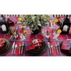 Solino Home Linen Plaid Table Throw | Red Tartan Plaid - 2 of 3