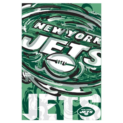 Evergreen Nfl New York Jets Garden Suede Flag 12.5 X 18 Inches