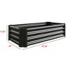 Dolonm Raised Garden Bed Kit - Metal Raised Bed Garden  for Flower Planters, Vegetables Herb Green - 2 of 4