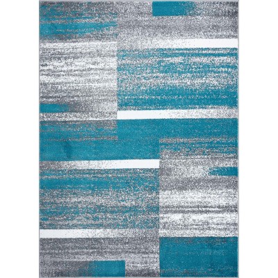 Luxe Weavers Abstract Geometric Color Block Area Rug