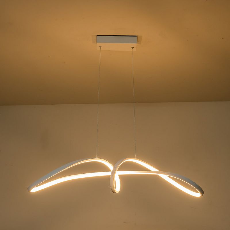 C Cattleya White Modern Dimmable LED Pendant Light, 2 of 6