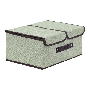 REGALWOVEN Collapsible Fabric Storage Bin with Handle and Lid for Shelves Closet - 1 of 4
