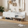 VYNXARIA TREXM Modern Shoe Storage Bench with Hidden Storage & Cushions - Stylish & Functional - 2 of 4