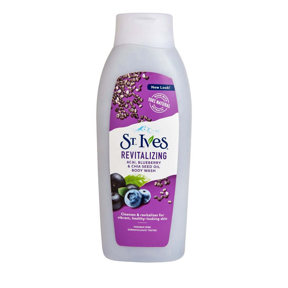 UPC 077043000199 product image for St. Ives Revitalizing Acai, Blueberry & Chia Seed Oil Body Wash - 24oz | upcitemdb.com