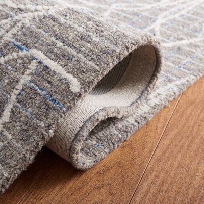 Beige and Ivory Hand-Tufted Wool 4' x 6' Area Rug