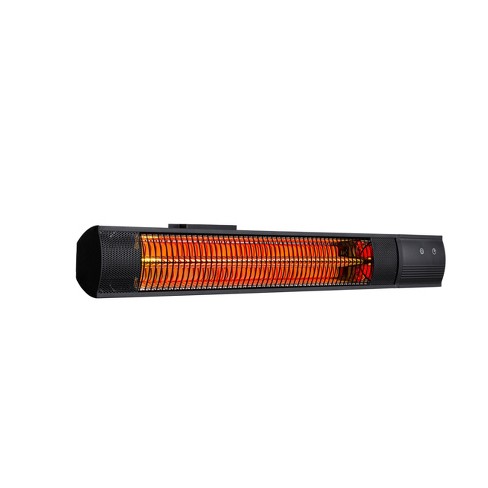 Newair Outdoor Electric Infrared Wall Patio Space Heater, 1500 Watts, Rose  Gold Radiant Tube Heating, Ip55-rated, Remote Control, 2 Wall Mounts :  Target