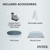 Intex 20ft x 52in Outdoor Prism Frame Above Ground Swimming Pool Set with Cartridge Filter Pump, 2 Lounger Float Chairs and Inflatable Cooler with Lid - 3 of 4
