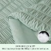 Cozy Comfort Sage Green Queen Size Comforter Set - Bed in a Bag 7 Pieces Stripes Seersucker Bedding Set, Soft Lightweight Down Alternative Comforter, - 4 of 4