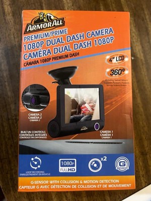 Armor All 720P HD Rearview Mirror Dash and Backup Camera, 16 GB Storage  Card Included ADC2-1011-BLK - The Home Depot