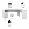Bush Furniture Cabot 72W L Shaped Computer Desk with Drawers, White - 3 of 3
