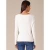 INSPIRE CHIC Women's Crew Neck Long Sleeve Casual Knit Casual Sweaters - 4 of 4