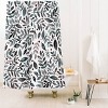 Deny Designs Angela Minca Seasonal Branches Shower Curtain Green : Microfiber, Machine Washable, Non-Slip Backing - 2 of 2