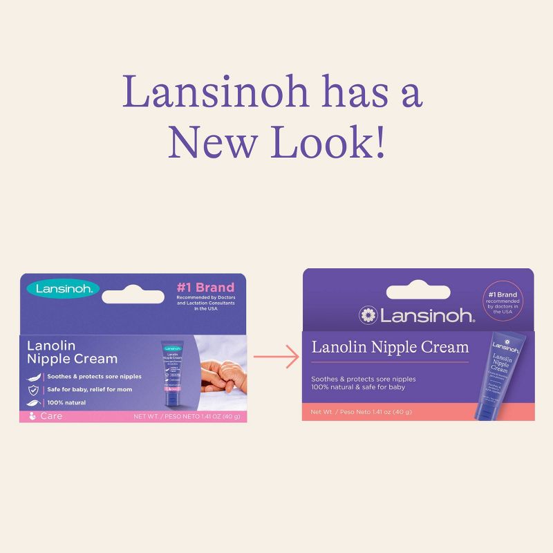 Lansinoh Lanolin Nipple Cream for Breastfeeding Essentials - 1.41oz, 3 of 12