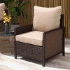 Resenkos Patio Chair Cushions, Outdoor Chair Pads,4 Patio Chair Cushions with Seat & Backrest, Fade Resistant Seat Replacement Cushion Set, - 4 of 4
