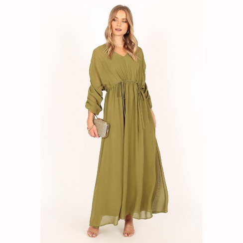 Long sleeve maxi sales dress target