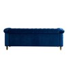 84.65" Chesterfield Velvet Sofa, Gold Trim Tufted Couch with High-Density Foam, 750lb Capacity Solid Pine Frame - 3 of 4