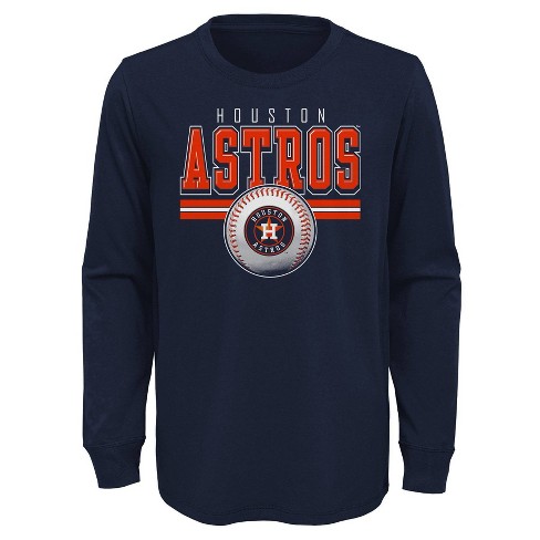 Mlb Houston Astros Boys' Long Sleeve T-shirt - M : Target