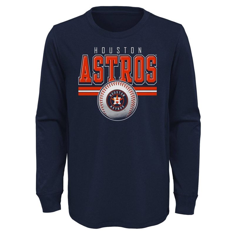 MLB Houston Astros Boys&#39; Long Sleeve T-Shirt, 1 of 2
