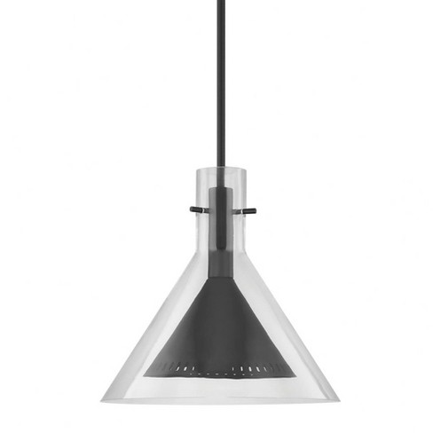 Troy Lighting Atticus 1 - Light Pendant in  Satin Black Clear Shade - image 1 of 1