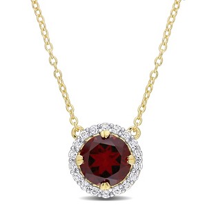 EVERLY JEWELRY | Sterling Silver  2 3/4 CT TGW Created Sapphire Fashion Pendant With Chain, 18-inch - 1 of 4