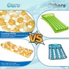 MOVSSOU Inflatable Pool Floats Hammock with Headrest Floating Pool Lounge Chair 73 x 34in for Adults - 4 of 4