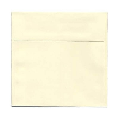 JAM Paper 7.5 x 7.5 Square Invitation Envelopes Ivory 2792288