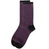 Memoi Women's Soft Tipped Flat Knit Cashmere Blend Crew Socks - 3 of 3