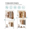 SONGMICS 36" Clothes Rack with Wheels 44lb Load Capacity Garment Rack with Storage Shelf Clothing Rack for Bedroom - 2 of 4