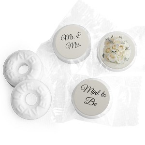 324ct Mint to Be Stickers for Lifesavers Mints, Wedding Party Favors for Guests - Floral Theme, 324ct Stickers - By Just Candy - 1 of 2