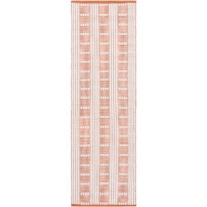 Vermont VRM951 Flatweave Indoor Runner Rug - Orange/Ivory - 2'3"x8' - Safavieh - 1 of 2